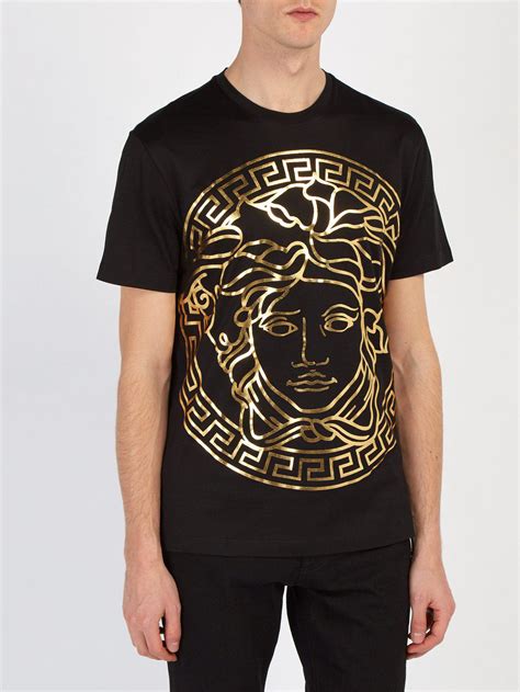 black and gold versace shirt|versace collection men shirt black.